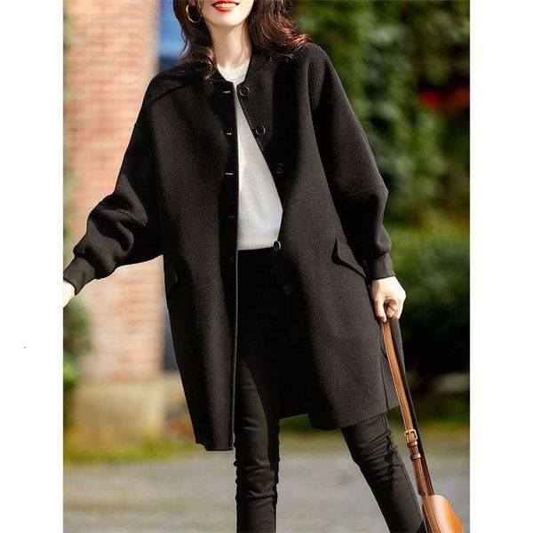 women's jackets coats black tweed autumn mid long slim casual versatile woolen 60z3, Black;brown
women's jackets coats black tweed autumn mid long slim casual versatile woolen 60z3, Black;brown