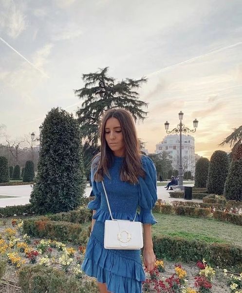 summer blue elastic ruched shirt high waist ruffles hem skirts women sleeve pullover blouse 2 pieces set, White
summer blue elastic ruched shirt high waist ruffles hem skirts women sleeve pullover blouse 2 pieces set, White