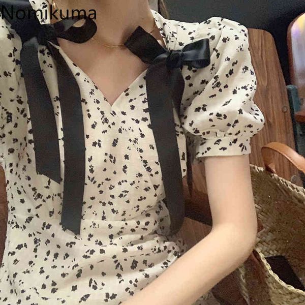 nomikuma summer new women dress korean floral slim mini dresses bow tie v-neck puff sleeve vestidos de mujer 6h185 210427, Black;gray
nomikuma summer new women dress korean floral slim mini dresses bow tie v-neck puff sleeve vestidos de mujer 6h185 210427, Black;gray