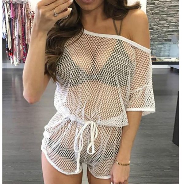 women's jumpsuits & rompers women summer boho beach sheer bodysuits crochet hollow out swimwear beachwear 2021 club jumpsuit, Black;white
women's jumpsuits & rompers women summer boho beach sheer bodysuits crochet hollow out swimwear beachwear 2021 club jumpsuit, Black;white