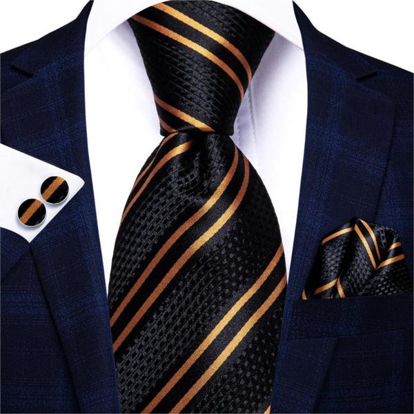 bow ties hi-tie black gold striped dot paisley silk wedding tie for men fashion novelty design quality hanky cufflink nicktie dropshiping, Black;gray
bow ties hi-tie black gold striped dot paisley silk wedding tie for men fashion novelty design quality hanky cufflink nicktie dropshiping, Black;gray