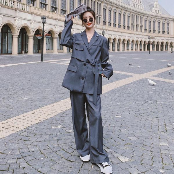 women's two piece pants women suits fashion handsome blazer and 2 set spring fall office lady elegant loose casual jacket wide leg x57, White
women's two piece pants women suits fashion handsome blazer and 2 set spring fall office lady elegant loose casual jacket wide leg x57, White