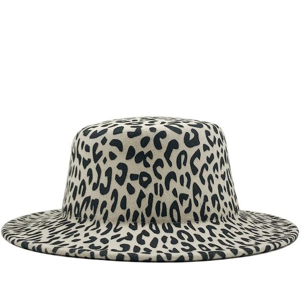 wide brim hats classic leopard felt fedora men's and women's artificial wool blended jazz hat simple flat top, Blue;gray
wide brim hats classic leopard felt fedora men's and women's artificial wool blended jazz hat simple flat top, Blue;gray