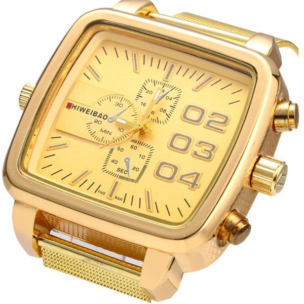 wristwatches shiweibao retro men watches fashion quartz watch stainless strap waterproof male clock big dial man wristwatch xfc, Slivery;brown
wristwatches shiweibao retro men watches fashion quartz watch stainless strap waterproof male clock big dial man wristwatch xfc, Slivery;brown