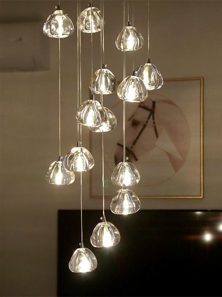pendant lamps modern luxury crystal ball staircase chandelier lighting duplex building lobby decoration lamp villa long hanging
pendant lamps modern luxury crystal ball staircase chandelier lighting duplex building lobby decoration lamp villa long hanging