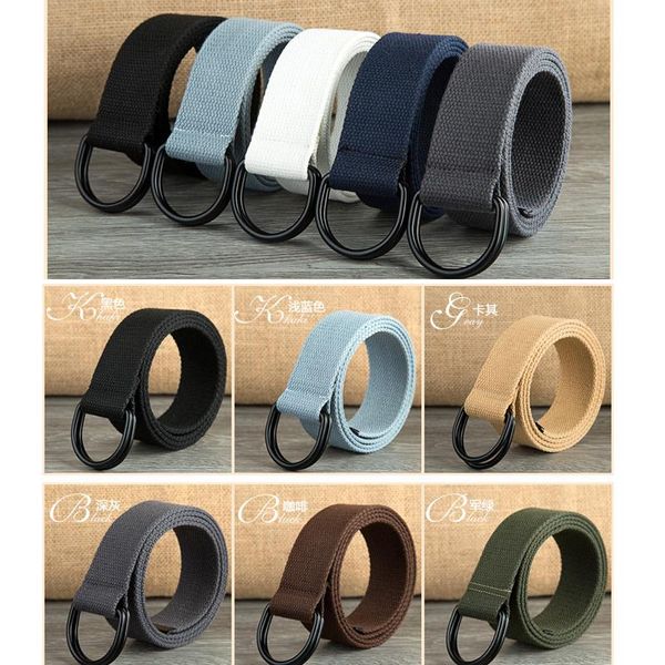 belts double-ring buckle canvas belt black d-belt semi-circular trouser waistband (9colors 110-160cm length 3.8cm width), Black;brown
belts double-ring buckle canvas belt black d-belt semi-circular trouser waistband (9colors 110-160cm length 3.8cm width), Black;brown