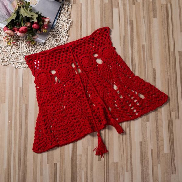 hand crochet florens skirt women swimwear beach bikini cover up boho style elastic waistband tassels women's, White;black
hand crochet florens skirt women swimwear beach bikini cover up boho style elastic waistband tassels women's, White;black