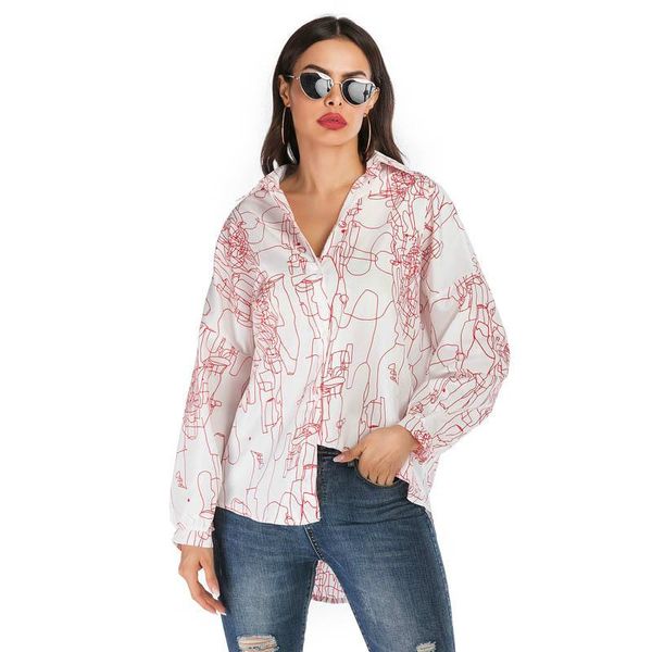 women blouses fashion long sleeve turn down collar office shirt blouse casual women's & shirts, White
women blouses fashion long sleeve turn down collar office shirt blouse casual women's & shirts, White