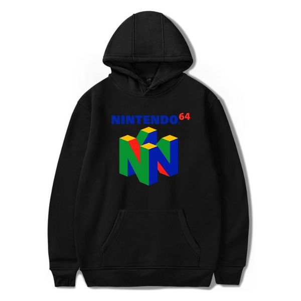 brand classic game n64 printing hooded sweatshirt harajuku hoodies large size pullover clothing hip hop streetwear women's & sweatshirt, Black
brand classic game n64 printing hooded sweatshirt harajuku hoodies large size pullover clothing hip hop streetwear women's & sweatshirt, Black