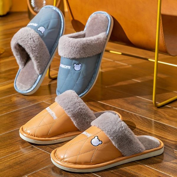 slippers winter warm women pu waterproof fluffy flats shoes female faux fur house plush pantuflas bedroom chaussons home couple, Black
slippers winter warm women pu waterproof fluffy flats shoes female faux fur house plush pantuflas bedroom chaussons home couple, Black