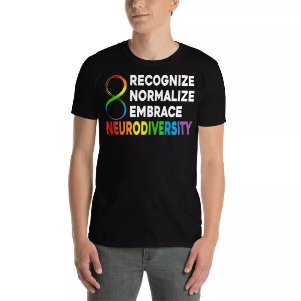 recognize normalize embrace neurodiversity rainbow infinity lgbt lgbtq t-shirt, White;black
recognize normalize embrace neurodiversity rainbow infinity lgbt lgbtq t-shirt, White;black