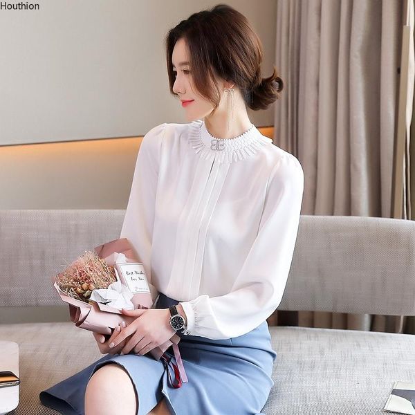 women's blouses & shirts houthion silk fashion chiffon blouse long sleeve casual solid color shirt clothing full office lady, White
women's blouses & shirts houthion silk fashion chiffon blouse long sleeve casual solid color shirt clothing full office lady, White