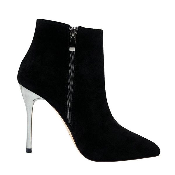 boots ankle length flock women fashion pointed toe thin heels high heel shoes winter ladies 2021, Black
boots ankle length flock women fashion pointed toe thin heels high heel shoes winter ladies 2021, Black