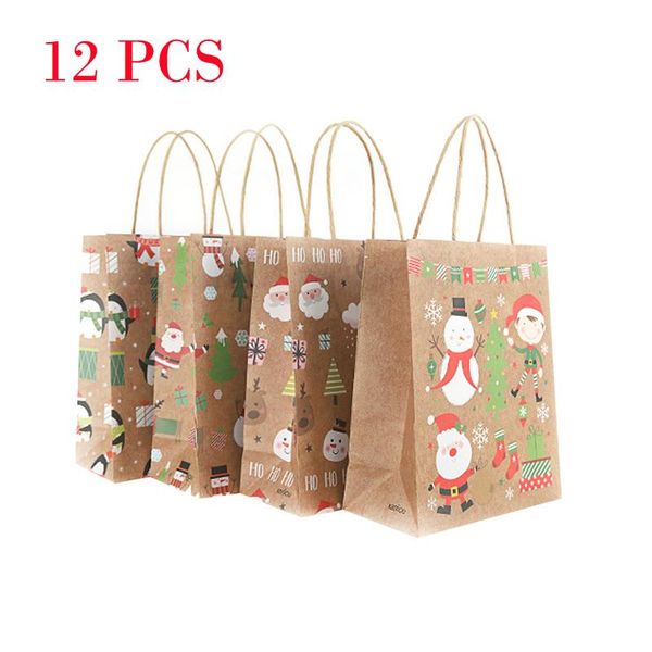12pcs/lot christmas kraft paper handbag holiday pattern strong bearing high capacity creative gift accessories wrap
12pcs/lot christmas kraft paper handbag holiday pattern strong bearing high capacity creative gift accessories wrap
