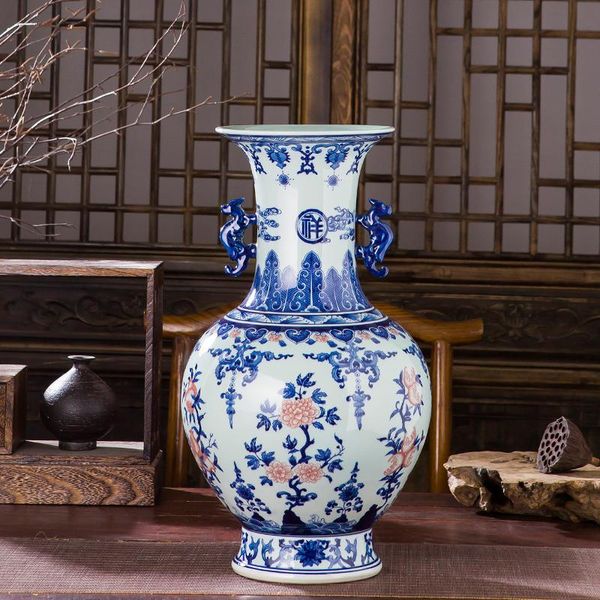 vases jingdezhen hand-painted qianlong vase antique blue and white porcelain chinese living room decoration ceramic vas
vases jingdezhen hand-painted qianlong vase antique blue and white porcelain chinese living room decoration ceramic vas