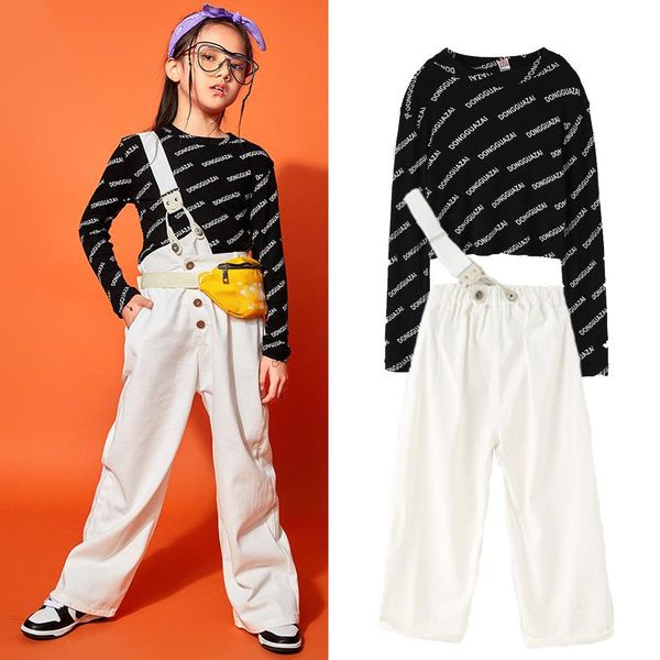 children's jazz dance costumes girls fashion single bib pants long-sleeved hip-hop clothes catwalk dqs6469 stage wear, Black;red
children's jazz dance costumes girls fashion single bib pants long-sleeved hip-hop clothes catwalk dqs6469 stage wear, Black;red