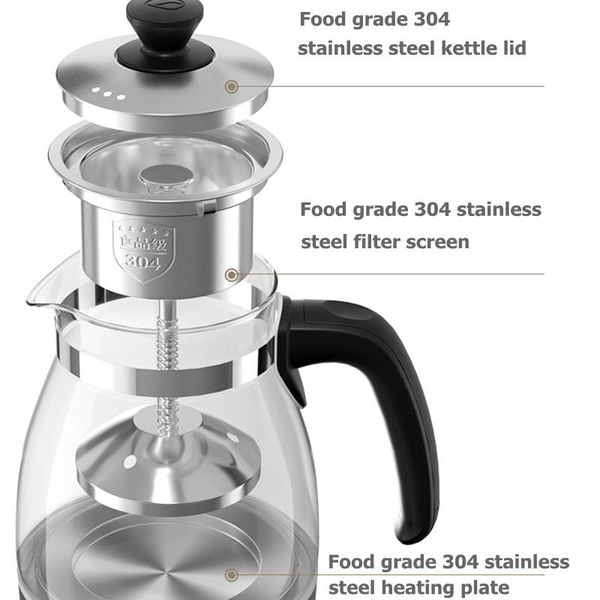 electric kettles automatic intelligent cooking device glass boil tea ware kettle spray maker pot
electric kettles automatic intelligent cooking device glass boil tea ware kettle spray maker pot