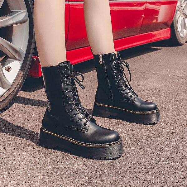 boots women autumn winter ankle boot thick bottom warm platform shoes lace-up, Black
boots women autumn winter ankle boot thick bottom warm platform shoes lace-up, Black