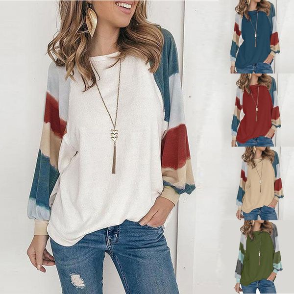 new pullover long sve t-shirt women's new round neck urban leisure print loose top, White
new pullover long sve t-shirt women's new round neck urban leisure print loose top, White