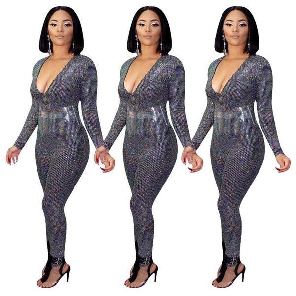 women's jumpsuits & rompers shiny leotard deep v open back party retro jumpsuit winter glitter christmas club, Black;white
women's jumpsuits & rompers shiny leotard deep v open back party retro jumpsuit winter glitter christmas club, Black;white