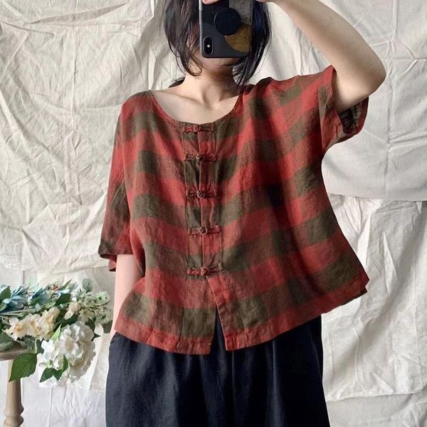 women's blouses & shirts women shirt 2021 summer retro casual loose blouse o-neck button striped short sleeve vintage ladies, White
women's blouses & shirts women shirt 2021 summer retro casual loose blouse o-neck button striped short sleeve vintage ladies, White