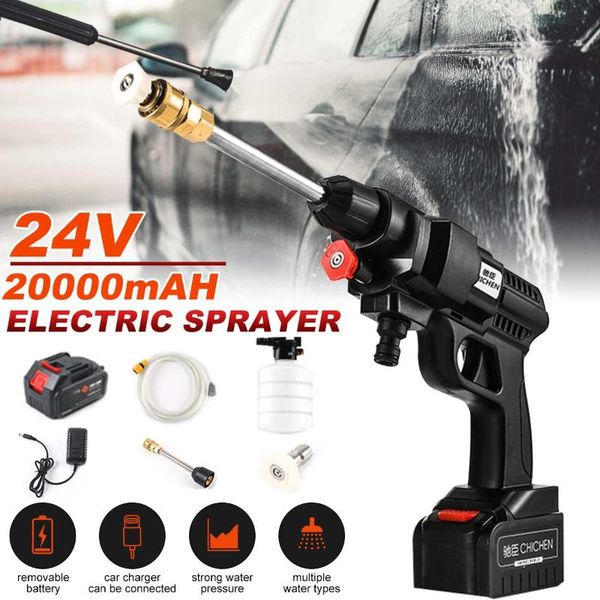 20000mah wireless high pressure car wash water gun portable washer foam generator with 2 battery 24v
20000mah wireless high pressure car wash water gun portable washer foam generator with 2 battery 24v