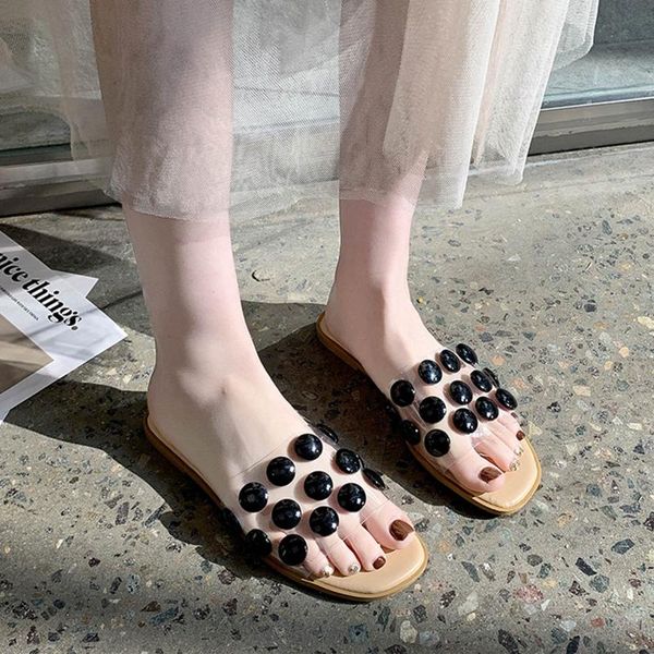 sandals fashion plus size slipper for woman mixed colors flats beach shoes dot non-slip women's summer footwear slaps, Black
sandals fashion plus size slipper for woman mixed colors flats beach shoes dot non-slip women's summer footwear slaps, Black