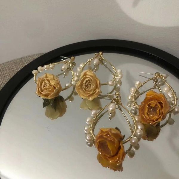 dangle & chandelier retro design natural freshwater pearl immortal flower long style earrings gifts for women drop earring, Silver
dangle & chandelier retro design natural freshwater pearl immortal flower long style earrings gifts for women drop earring, Silver