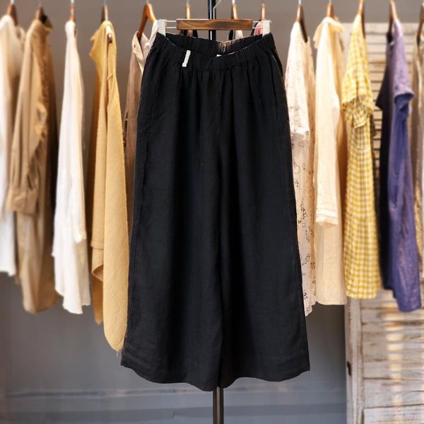 women's pants & capris summer women all-match casual japan style loose plus size comfortable water washed linen trousers elastic waist, Black;white
women's pants & capris summer women all-match casual japan style loose plus size comfortable water washed linen trousers elastic waist, Black;white