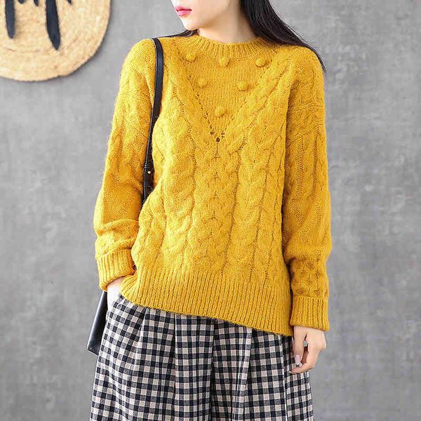 women's sweaters johnature winter loose comfortable o-neck pullovers thick sweater leisure long sleeve all-match women knitwear sweater, White;black
women's sweaters johnature winter loose comfortable o-neck pullovers thick sweater leisure long sleeve all-match women knitwear sweater, White;black