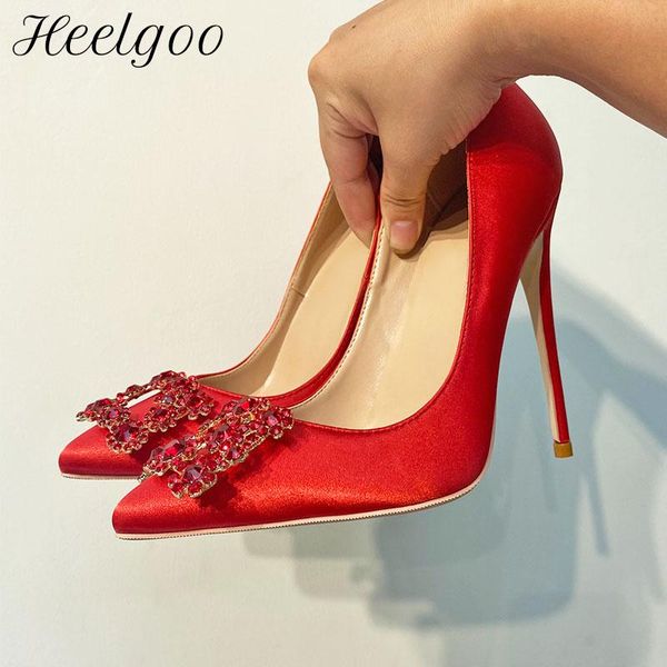 dress shoes heelgoo glitter crystal decor women red satin pointy toe high heel wedding bridal gorgeous stiletto pumps 8cm 10cm 12cm, Black
dress shoes heelgoo glitter crystal decor women red satin pointy toe high heel wedding bridal gorgeous stiletto pumps 8cm 10cm 12cm, Black