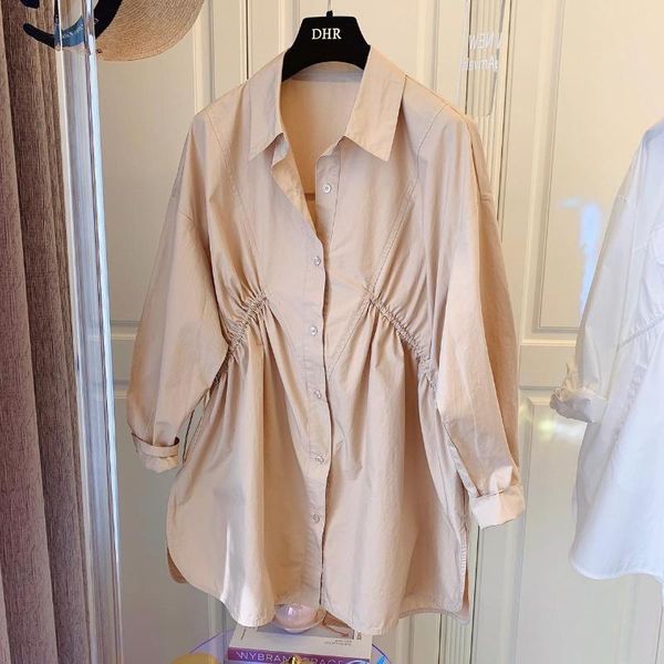 women's blouses & shirts korobov 2021 summer vintage women office lady turn-down collar long sleeve korean chic mujer blusas, White
women's blouses & shirts korobov 2021 summer vintage women office lady turn-down collar long sleeve korean chic mujer blusas, White