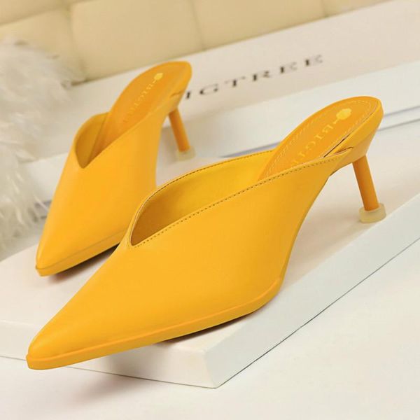 slippers summer lazy baotou v mouth hollow pointed comfortable and versatile thin heeled solid fashoin shallow, Black
slippers summer lazy baotou v mouth hollow pointed comfortable and versatile thin heeled solid fashoin shallow, Black