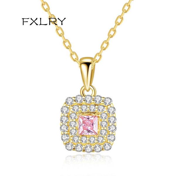 pendant necklaces fxlry fashion square zircon for women party jewelry collares femme gifts, Silver
pendant necklaces fxlry fashion square zircon for women party jewelry collares femme gifts, Silver