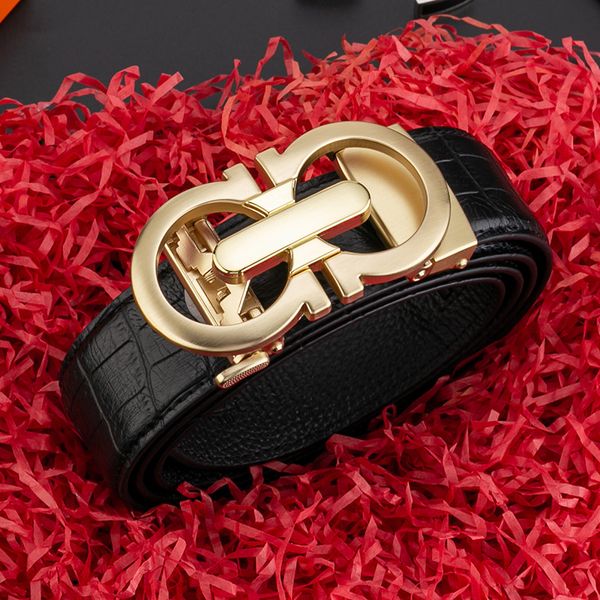 brand belts men's automatic buckle 8-shaped crocodile pattern business youth fashion layer cowhide belt gift box genuine, Black;brown
brand belts men's automatic buckle 8-shaped crocodile pattern business youth fashion layer cowhide belt gift box genuine, Black;brown