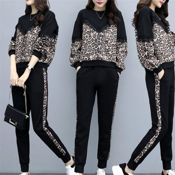 tracksuit autumn fashion plus women tracksuits size leopard pants crop suits womens large two piece sets sweatshirts, Gray
tracksuit autumn fashion plus women tracksuits size leopard pants crop suits womens large two piece sets sweatshirts, Gray
