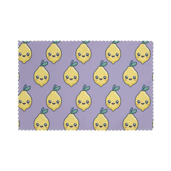 mats & pads 6 pcs placemat cute kawaii lemons fabric table tableware kitchen tool
mats & pads 6 pcs placemat cute kawaii lemons fabric table tableware kitchen tool