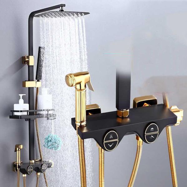 bathroom shower sets black thermostatic digital display faucet rain bath bathtub bidet gold
bathroom shower sets black thermostatic digital display faucet rain bath bathtub bidet gold