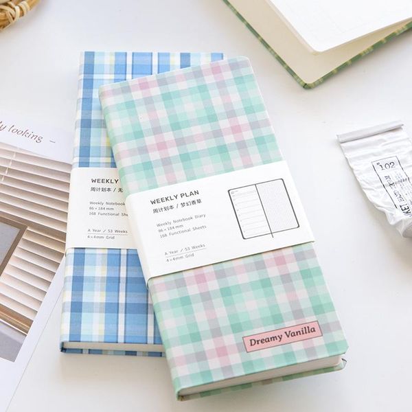yisuremia 84 sheet kawaii plaid 2021 monthly weekly planner schedule journals notebook agenda organizer school office stationery notepads, Purple;pink
yisuremia 84 sheet kawaii plaid 2021 monthly weekly planner schedule journals notebook agenda organizer school office stationery notepads, Purple;pink