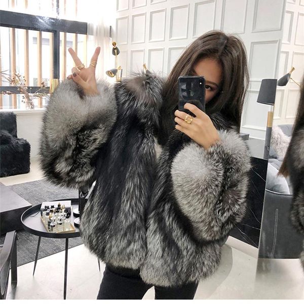 women's fur & faux 2021 silver women regular collar coat real jacket whole skin winter thick soft warm, Black
women's fur & faux 2021 silver women regular collar coat real jacket whole skin winter thick soft warm, Black