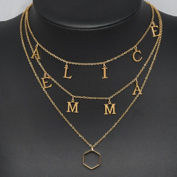 original durable customized necklace stainless steel initial english letter pendant 2021 valcum plate jewelry chains, Silver
original durable customized necklace stainless steel initial english letter pendant 2021 valcum plate jewelry chains, Silver