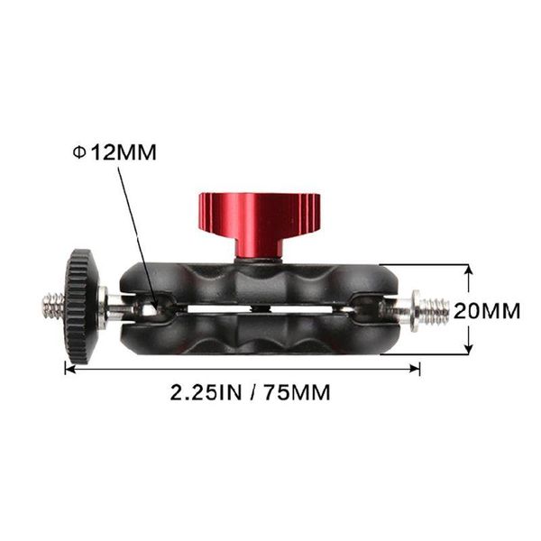 tripod heads double ball head shoe mount adapter magic arm 1/4" screw portable gps phone lcd monitor dv video light dslr camera
tripod heads double ball head shoe mount adapter magic arm 1/4" screw portable gps phone lcd monitor dv video light dslr camera