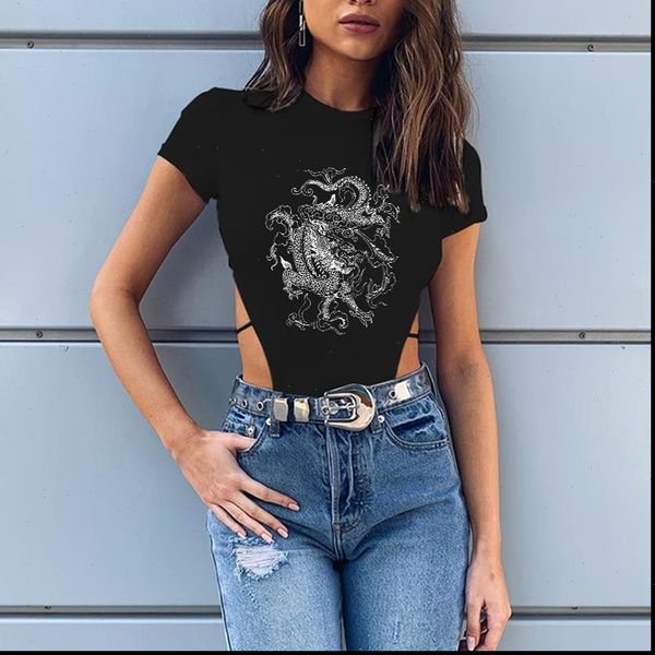 women black womens jumpsuits fashion dragon letter sleeved bodysuits casual skinny o neck one piece body, Black;white
women black womens jumpsuits fashion dragon letter sleeved bodysuits casual skinny o neck one piece body, Black;white
