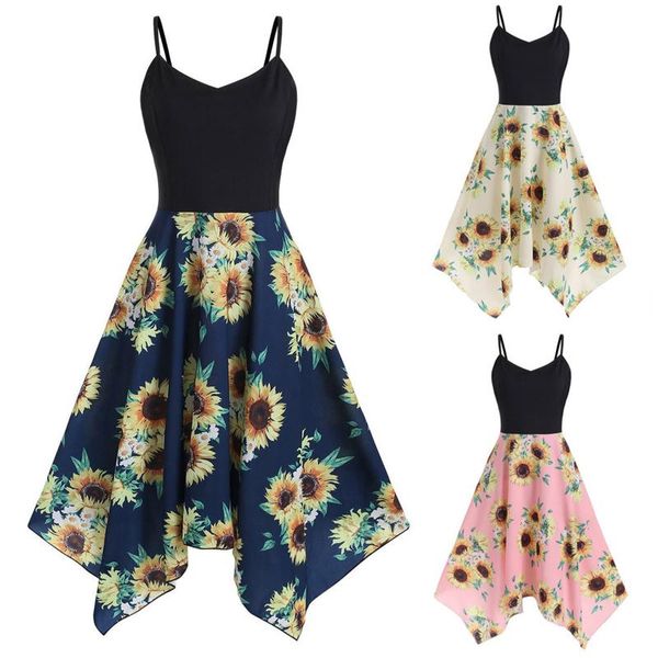 plus size fashion v-neck dress sleeveless sling sweet summer women elegant sunflower print asymmetric camis handkerchief women's swimwe, White;black
plus size fashion v-neck dress sleeveless sling sweet summer women elegant sunflower print asymmetric camis handkerchief women's swimwe, White;black
