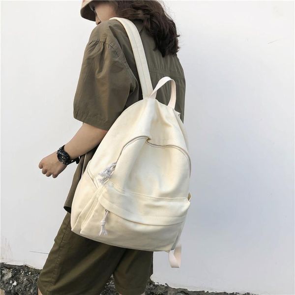 backpack female solid color canvas bag travel male korean student school ins super fire
backpack female solid color canvas bag travel male korean student school ins super fire