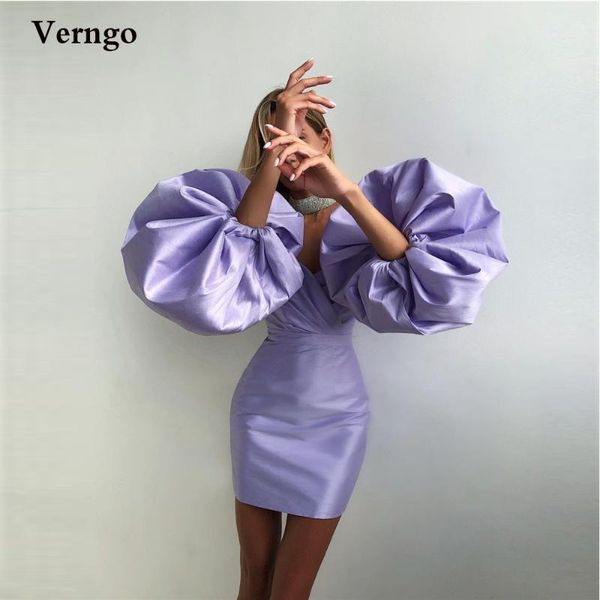 party dresses verngo 2021 lavender satin mini short cocktail detachable puff sleeves pleats women prom gowns lady formal dress, White;black
party dresses verngo 2021 lavender satin mini short cocktail detachable puff sleeves pleats women prom gowns lady formal dress, White;black