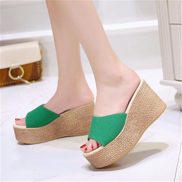 slippers summer fashion women's wedges 9cm super high heels female sandals sweet girl peep toe platform casual beach shoes, Black
slippers summer fashion women's wedges 9cm super high heels female sandals sweet girl peep toe platform casual beach shoes, Black