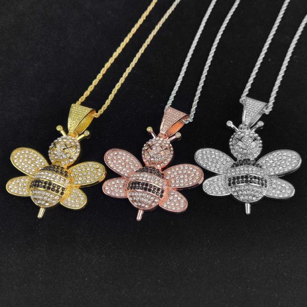 hip hop bee bling cubic zirconia cz stones necklaces & pendants for men women rapper jewelry with solid back pendant, Silver
hip hop bee bling cubic zirconia cz stones necklaces & pendants for men women rapper jewelry with solid back pendant, Silver