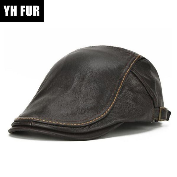 men real leather hats fall winter genuine cowhide cap casual cow beret outdoor sboy visors caps berets, Blue;gray
men real leather hats fall winter genuine cowhide cap casual cow beret outdoor sboy visors caps berets, Blue;gray