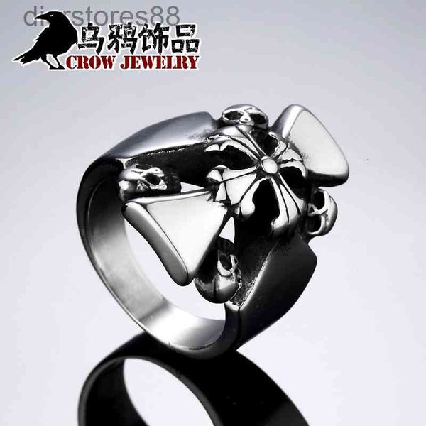ring crow titanium steel jewelry factory cross flower man discredit men's wj-088, Silver
ring crow titanium steel jewelry factory cross flower man discredit men's wj-088, Silver